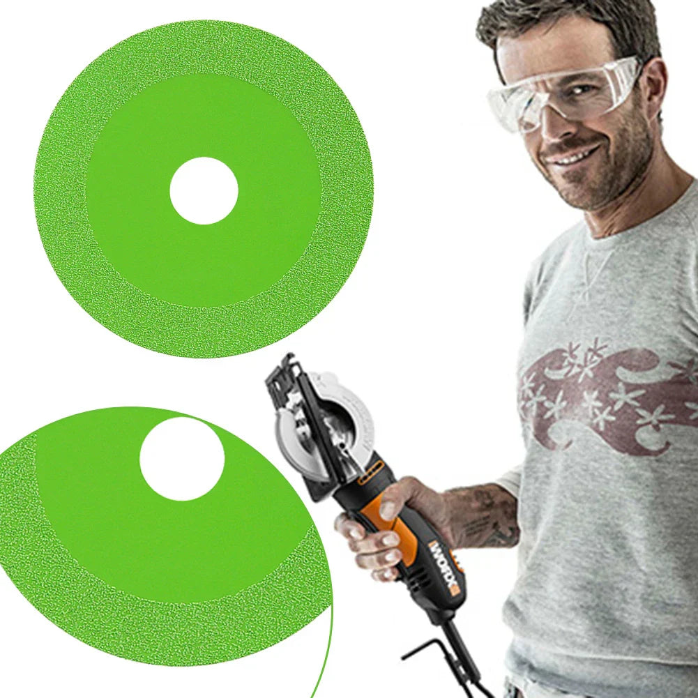 Diamanten Glassnijschijf voor glas, 100 mm diameter, precies en trillingsarm, duurzame diamantcoating