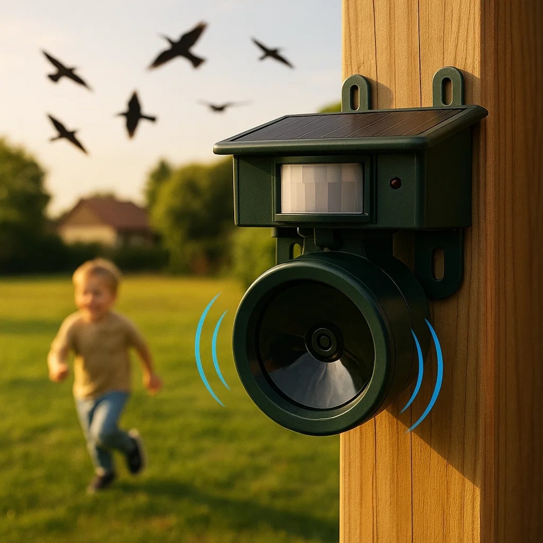 Geniet van je tuin en balkon zonder vogels. Diervriendelijke vogelafschrikker voor effectieve duivenbestrijding.