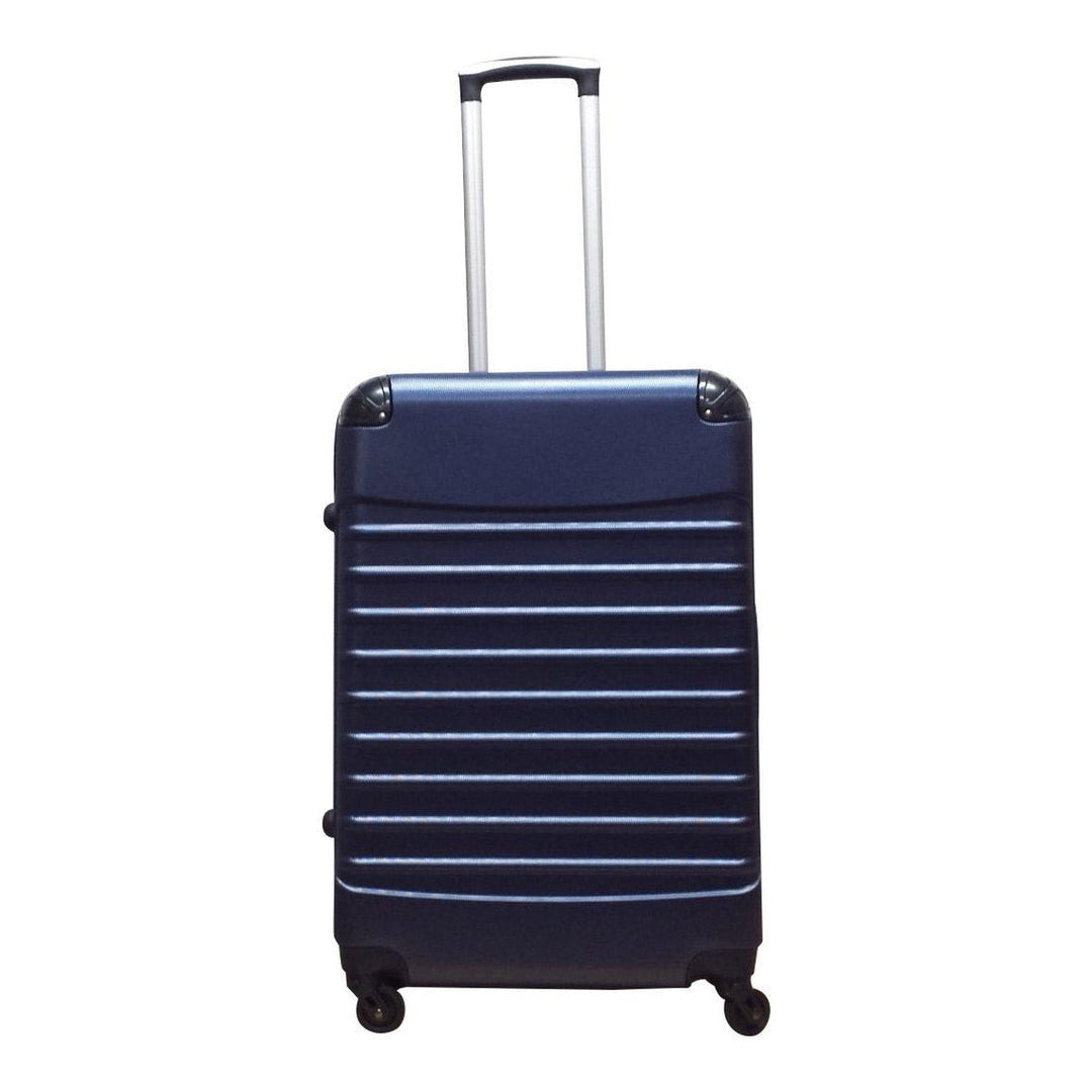 Reiskoffers 2-delig, donkerblauw ABS. Duurzame, harde koffer bagage set voor zorgeloze vakanties & reizen.