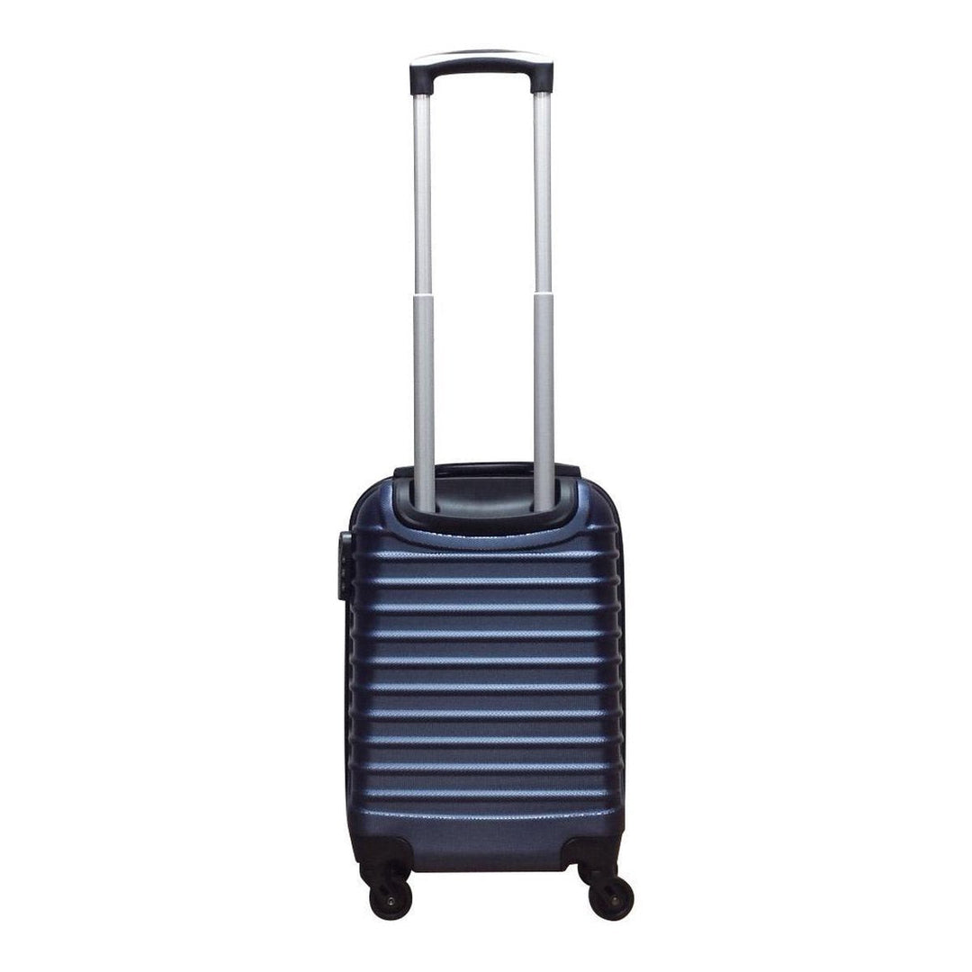 Stijlvolle donkerblauwe 2-delige ABS kofferset Palermo. Perfect voor vakantie, duurzaam en lichtgewicht.