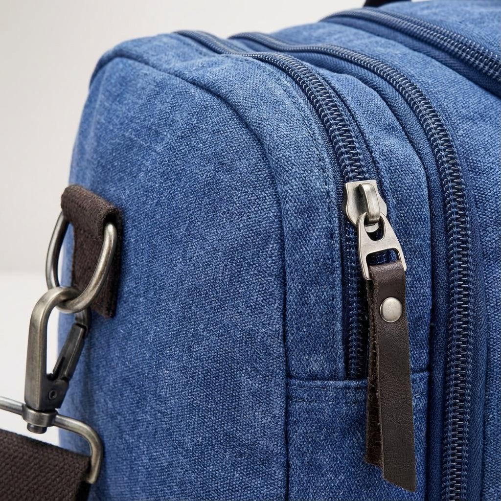 Uitbreidbare canvas sporttas 40-50 liter. Ruim en duurzaam, geschikt voor al je reisaccessoires en bagage.
