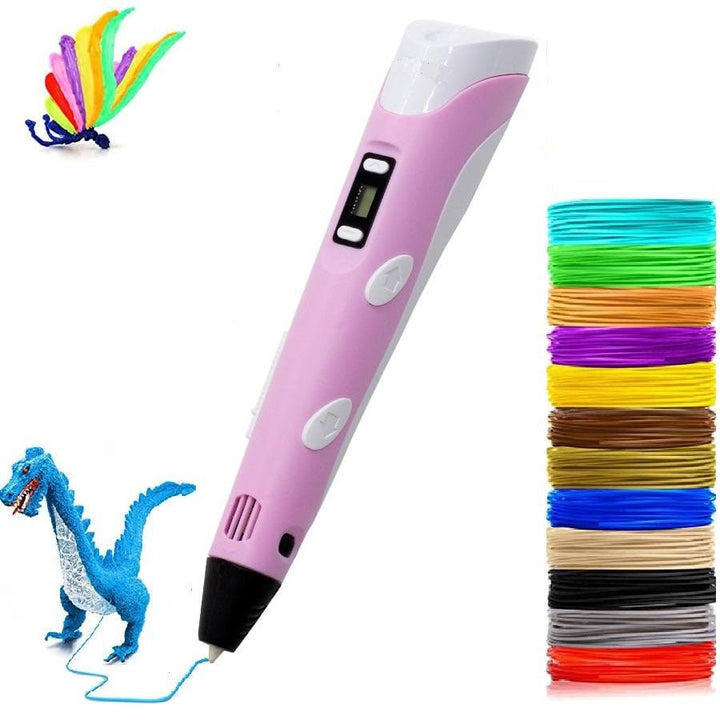 DoodleForm 3D-printerpen in actie, ideaal voor creatieve ontwerpen, compact, gebruiksvriendelijk, incl. gekleurd PLA-filament.