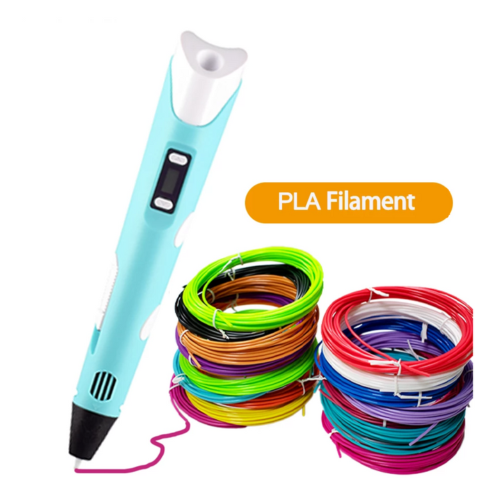 DoodleForm 3D-printerpen in actie, ideaal voor creatieve ontwerpen, compact, gebruiksvriendelijk, incl. gekleurd PLA-filament.