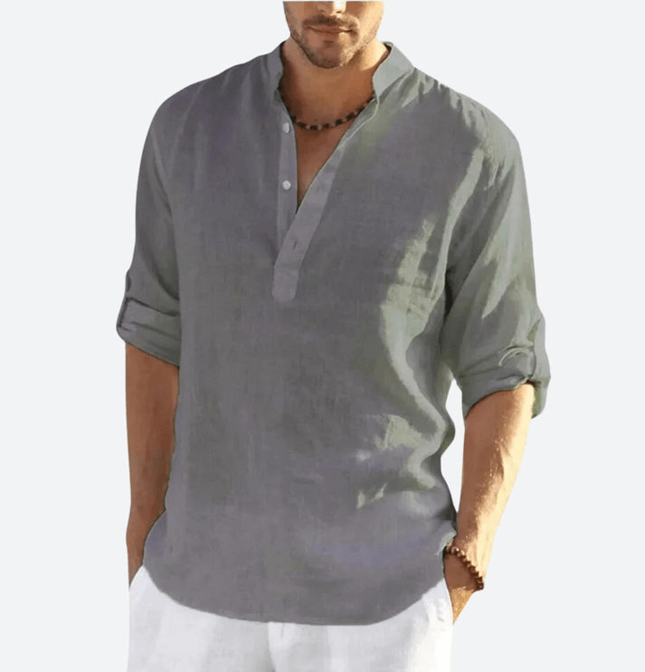 Heren Elegant Linnen Hemd