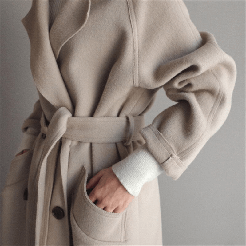 Dames Tijdloze Elegante Winterjas