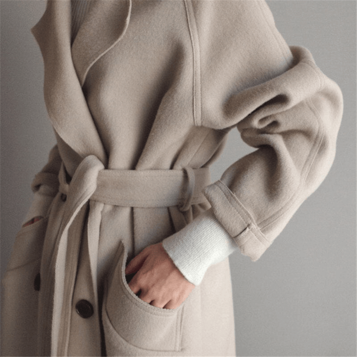 Dames Tijdloze Elegante Winterjas