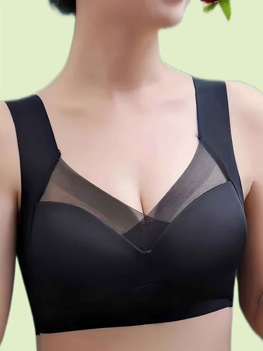 Beugelloze comfort BH in beige, ergonomisch, naadloos, ademend, perfecte pasvorm voor ondersteuning en houding