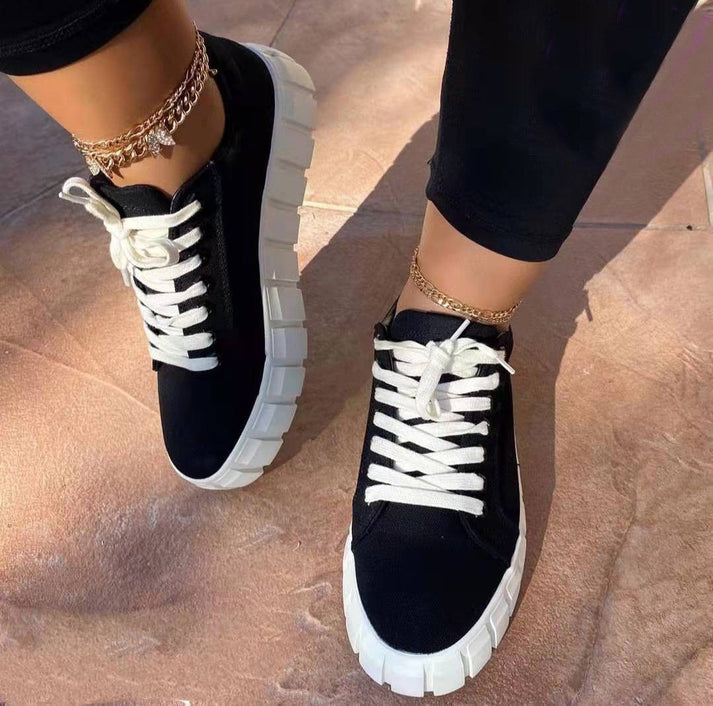 Dames Orthopedische Sportschoenen met Plateauzool