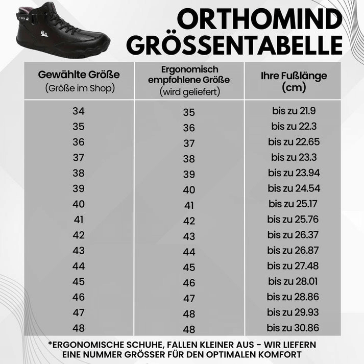Ergonomische Barfot Winterschoenen Heren