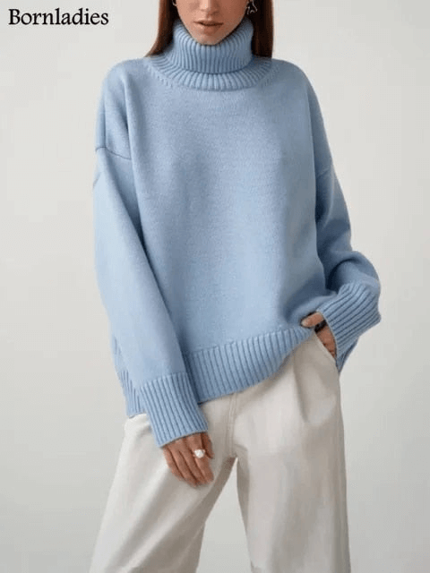 Ruime gebreide trui voor dames