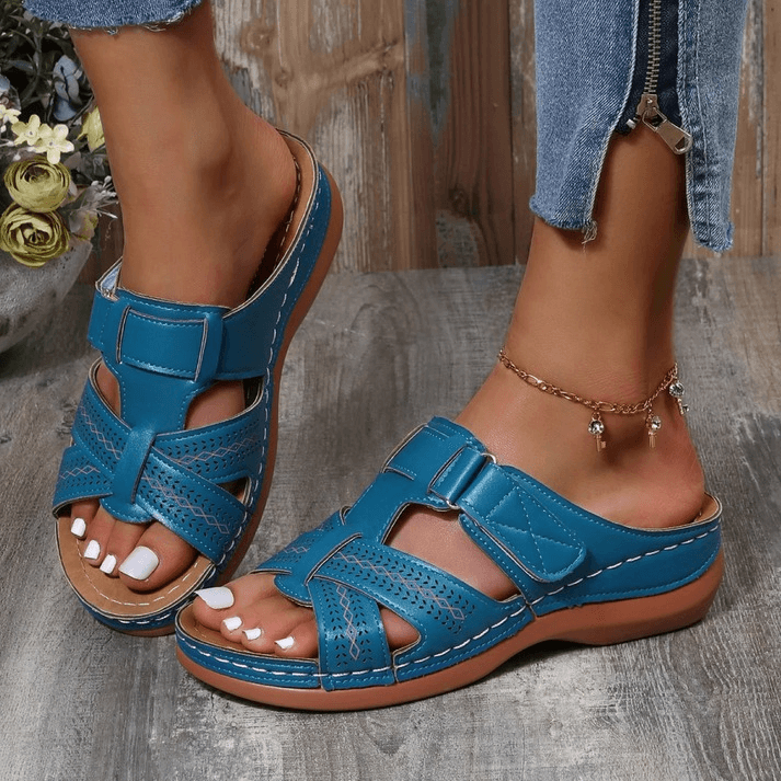 Vera - Comfortabele orthopedische damessandaal met open teen
