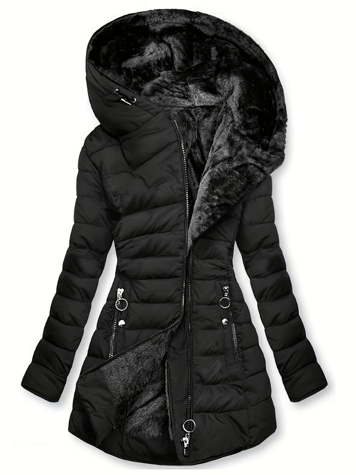 Dames winterjas met capuchon