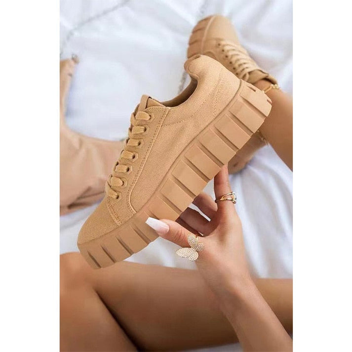 Dames Orthopedische Sportschoenen met Plateauzool