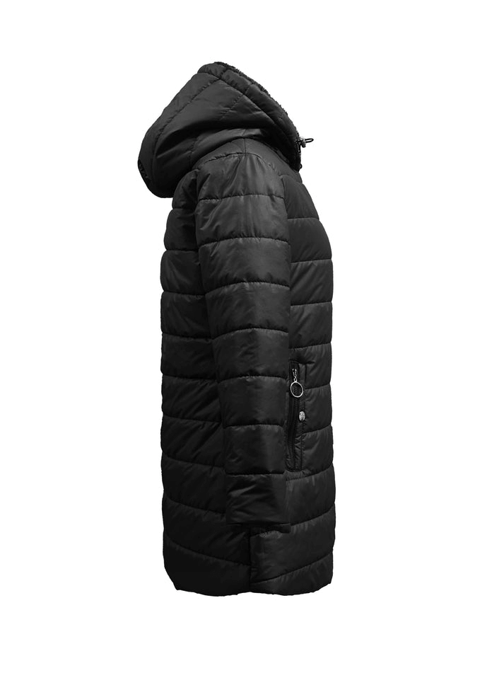Dames winterjas met capuchon