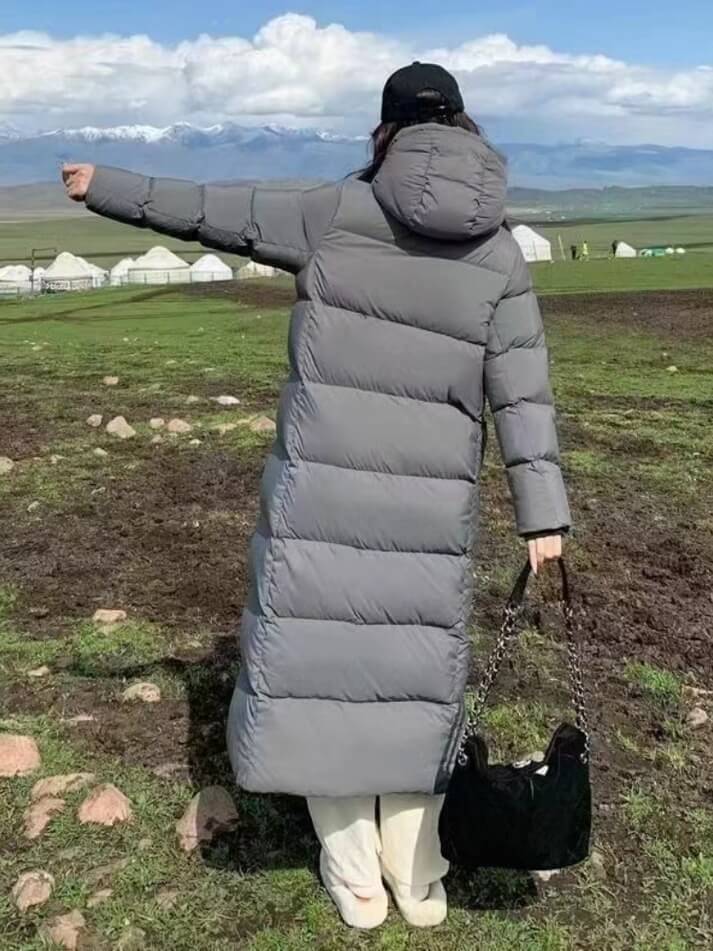 Dames premium lange winterparka waterdicht