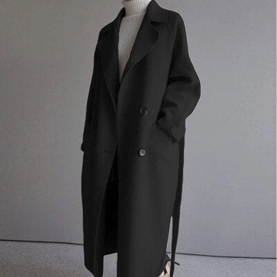 Dames Tijdloze Elegante Winterjas