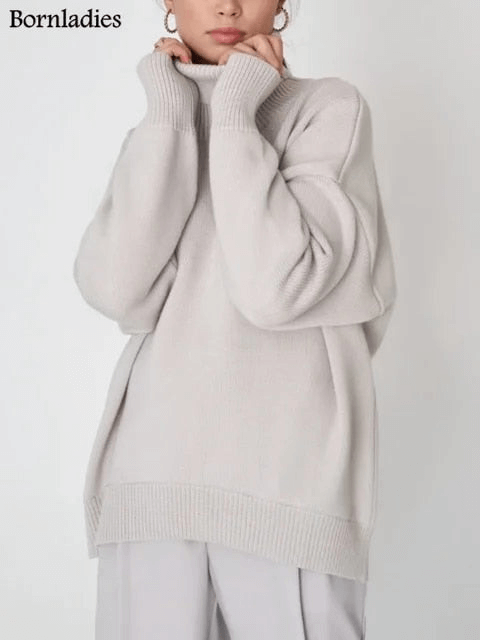 Ruime gebreide trui voor dames