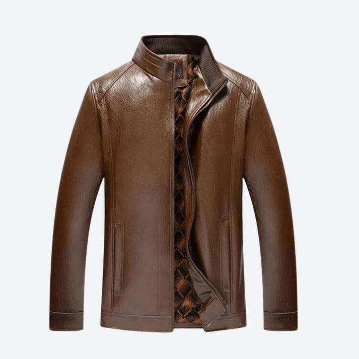 Heren Elegante Leren Jas