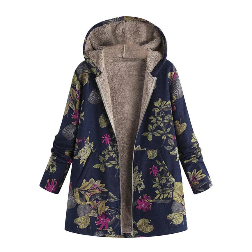 Dames Klassieke Elegante Vintage Patroon Jas