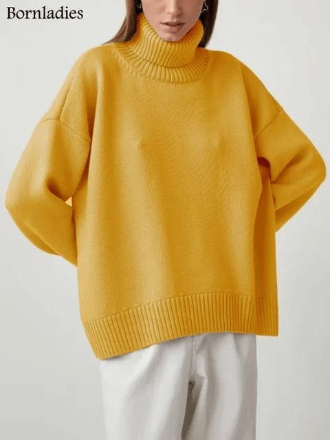 Ruime gebreide trui voor dames