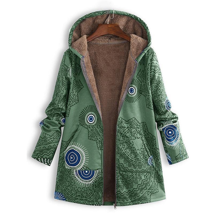 Dames Klassieke Elegante Vintage Patroon Jas