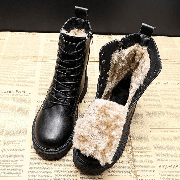 Dames zwarte winterlaarzen