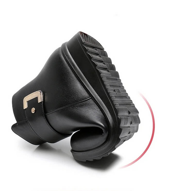 Dames orthopedische laarzen van leer