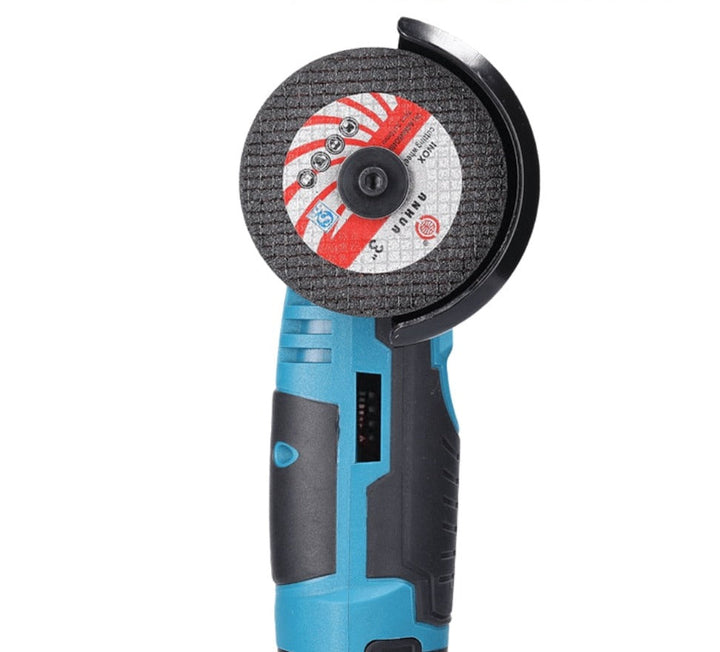 Ergonomisch ontworpen draadloze haakse slijper voor comfortabel en veilig klussen, 12V power tool.