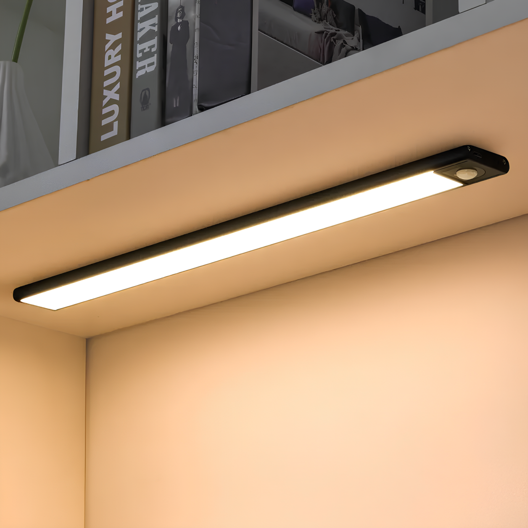 Oplaadbare LED lamp met bewegingssensor. Flexibele draadloze GlowMotion sfeerverlichting.