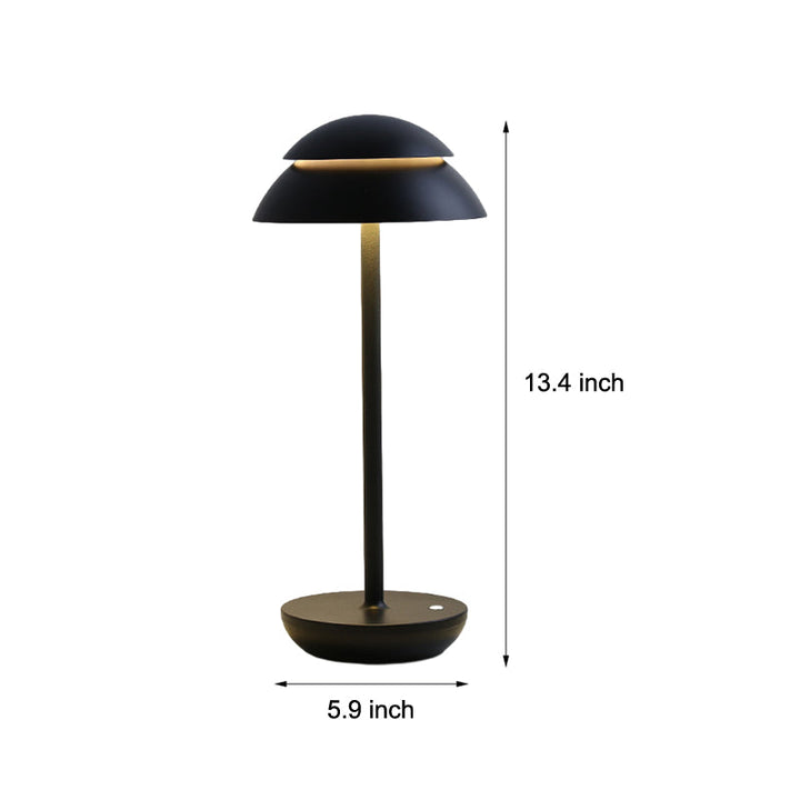 Moderne oplaadbare tafellamp GlowBeam, draadloos LED, voor sfeervolle accenten in huis.