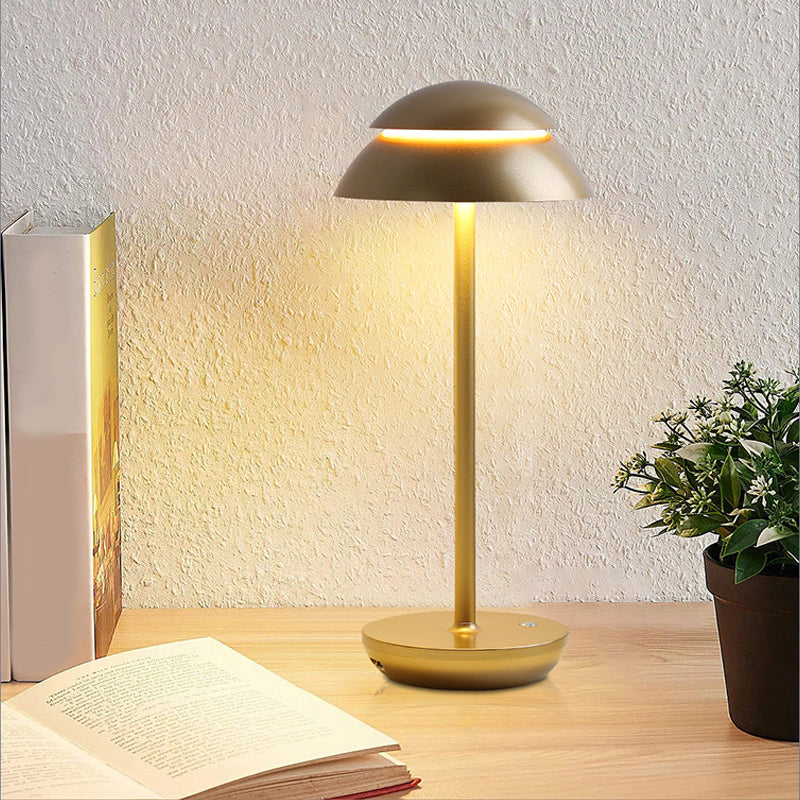 Moderne oplaadbare LED sfeerverlichting, draadloze tafellamp GlowBeam voor binnen en buiten.