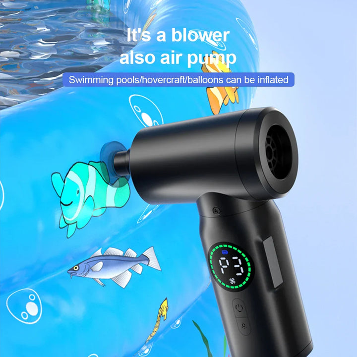 Krachtige AirMaster persluchtstofzuiger en blazer (7500mAh) met LED voor diepe reiniging.