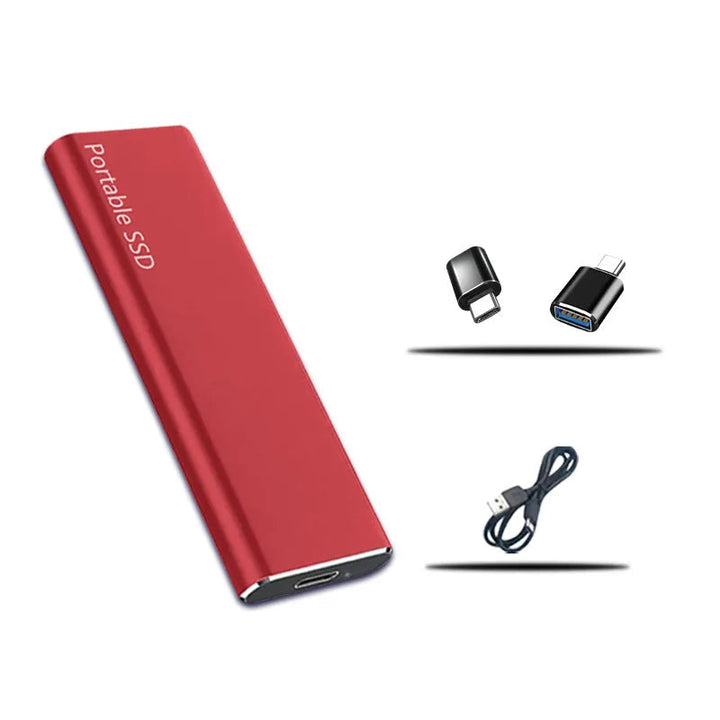Stijlvolle externe 4TB USB-C harddisk, robuust en snel voor professionele mobiele data opslag.