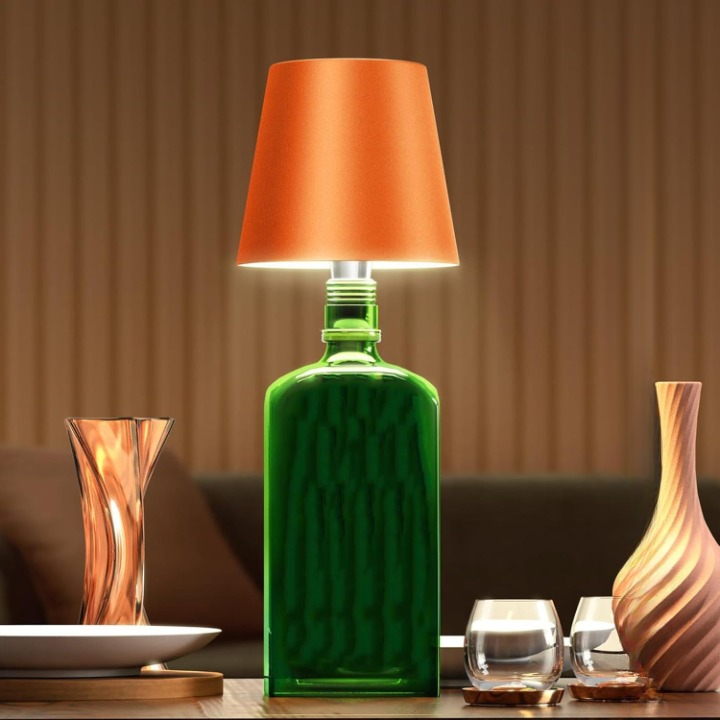 Moderne design LED tafellamp, dimbaar sfeerlicht, fleslamp voor een unieke touch in huis.