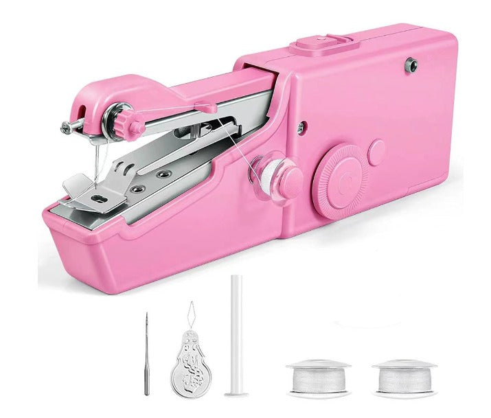 Mini handnaaimachine FabriFix voor moeiteloos naaiwerk en kleine reparaties aan stoffen.
