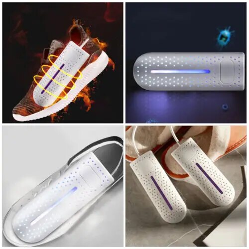 Draagbare schoenendroger voor sneakers, wandelschoenen en sportschoenen, met krachtige UV-functie.