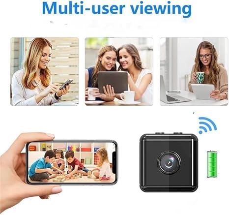 Draadloze 1080P WiFi beveiligingscamera met HD-resolutie, compact en elegant voor binnen- en buitengebruik.