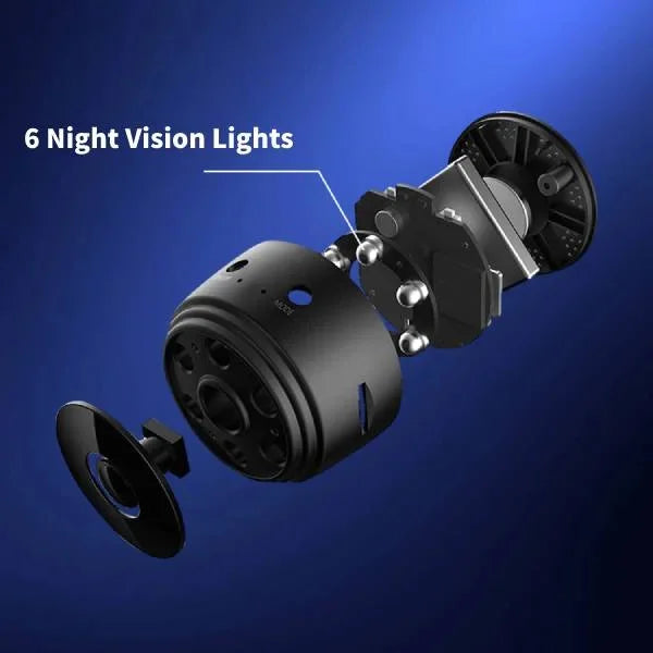 Draadloze, magnetische achteruitrijcamera, Full HD, weerbestendig, eenvoudige montage, 360°-rotatie voor campers.