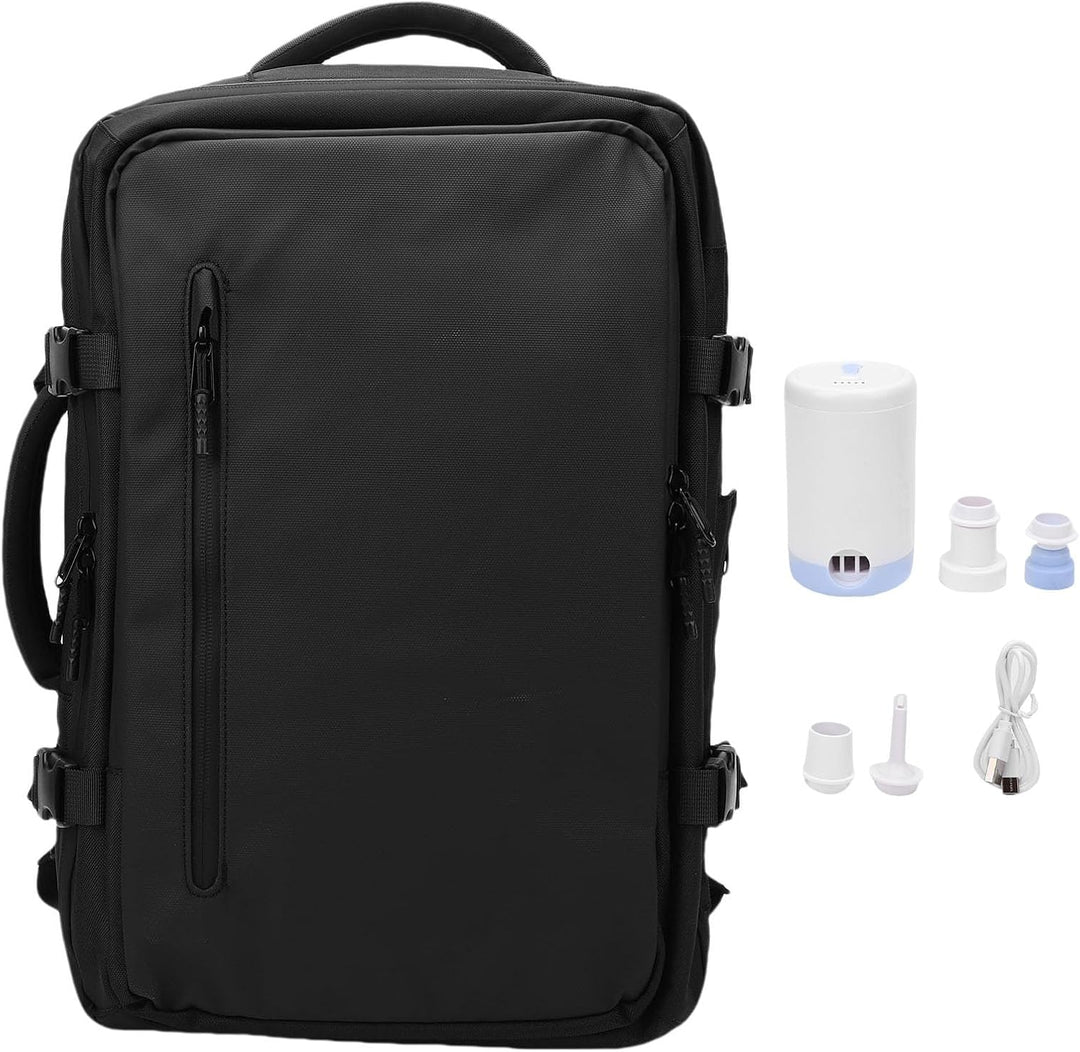 Dravion unisex vacuüm reisrugzak (56-75L) met ingebouwde pomp voor compressie en maximale bagageruimte.
