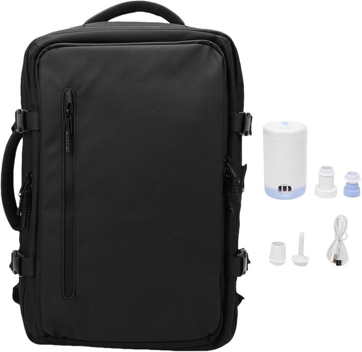 Dravion unisex vacuüm reisrugzak (56-75L) met ingebouwde pomp voor compressie en maximale bagageruimte.