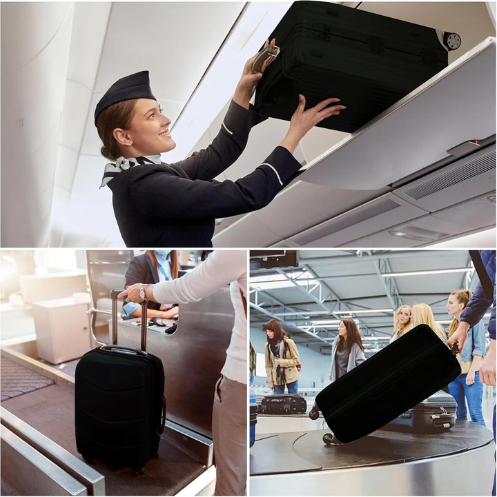 Reisaccessoire: 3-delige rekbare kofferhoes set voor optimale bagage bescherming op vakantie.
