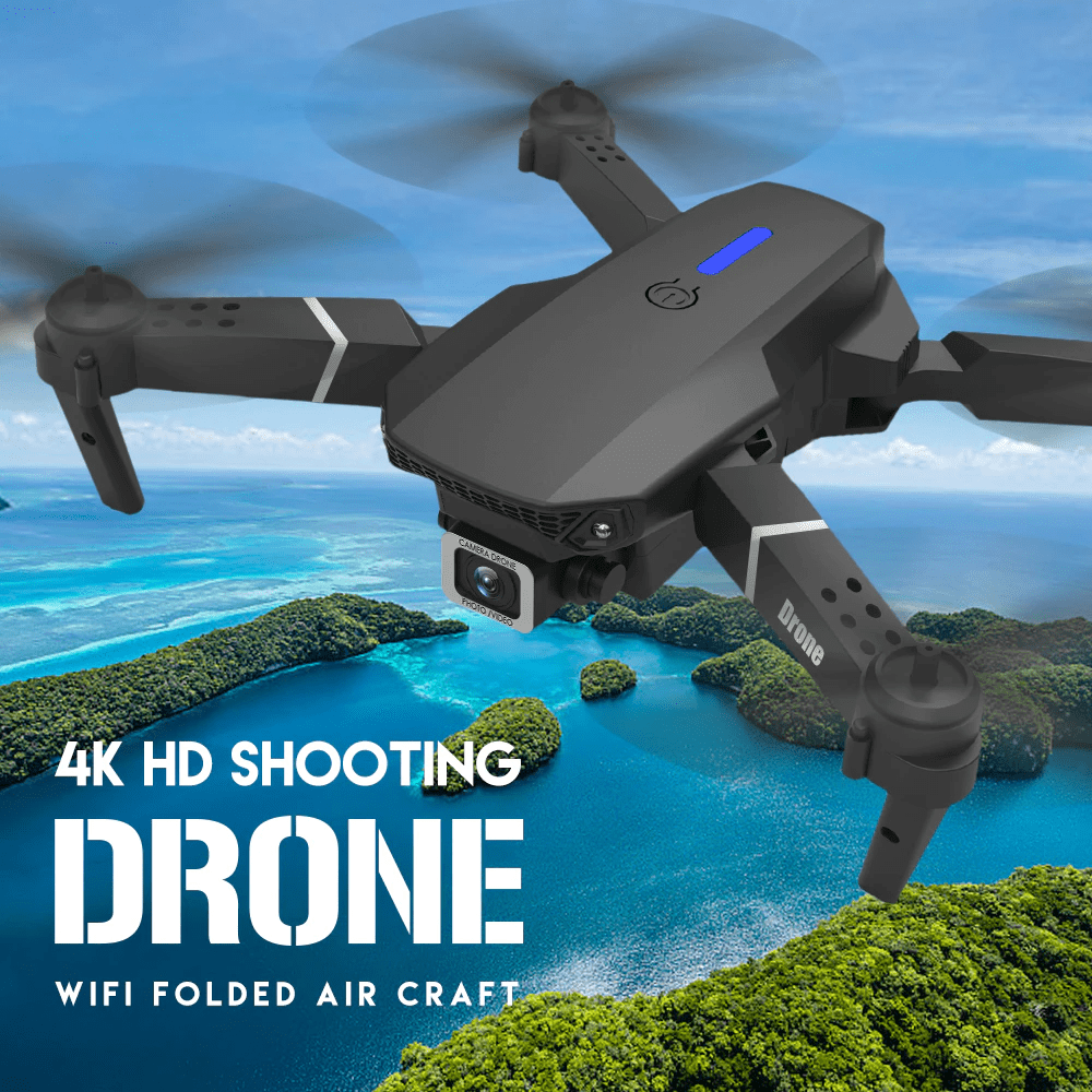 Drone X Pro 2024 in de lucht, 4K HD camera, duurzaam, GPS-navigatie, geschikt voor luchtopnames en avontuur