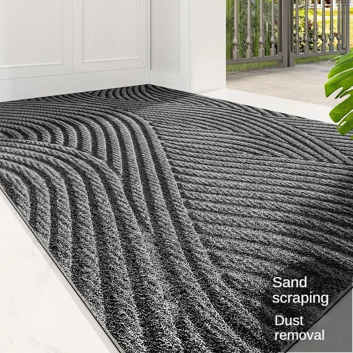 Zijden vloermat met antislip functie; stijlvol, geschikt voor binnen & buiten, houdt je huis schoon.