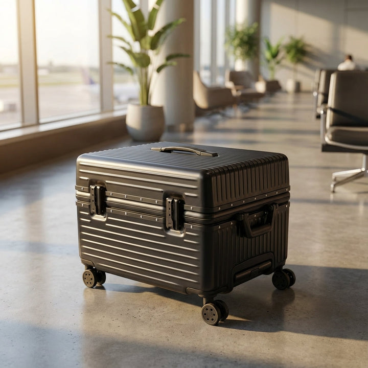 Duurzame Carrycore handbagage koffer van ABS PC, lichtgewicht en wendbaar met aluminium frame en TSA slot.