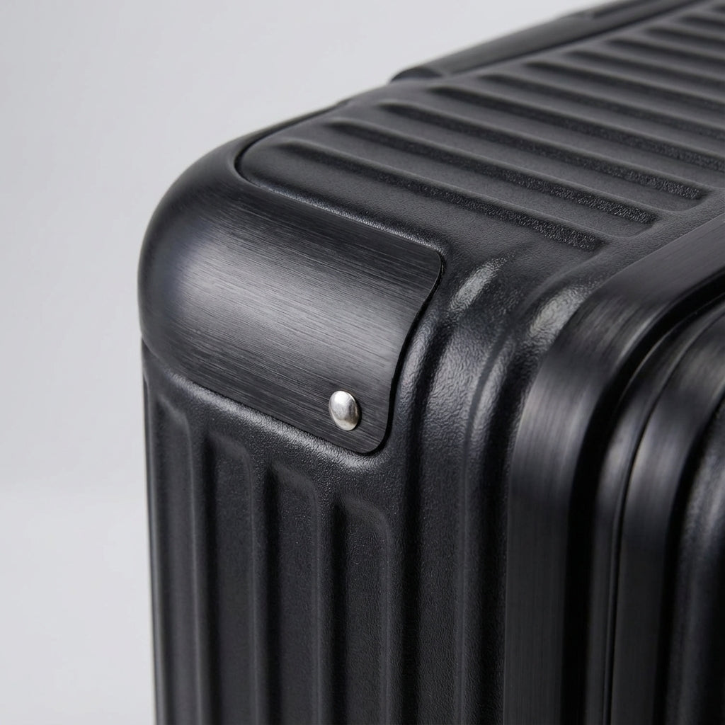 Wendbare Carrycore handbagage koffer: duurzaam ABS PC met robuust aluminium frame en veilig TSA combinatieslot.