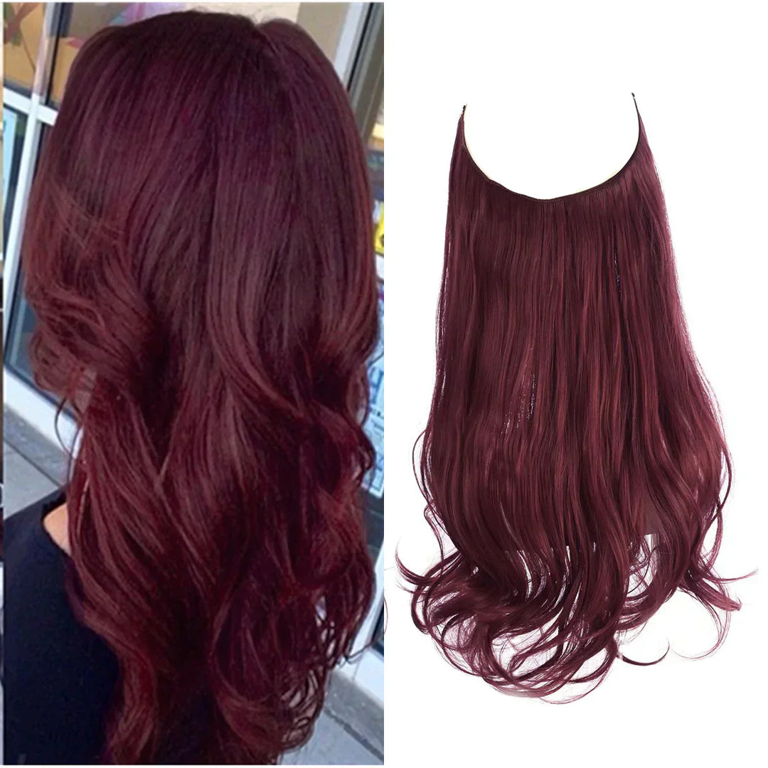 "Echthaar Extensions in natürlichen Braun- und Blondtönen, 35-45cm, bieten luxuriösen, authentischen Stil für Frauen."