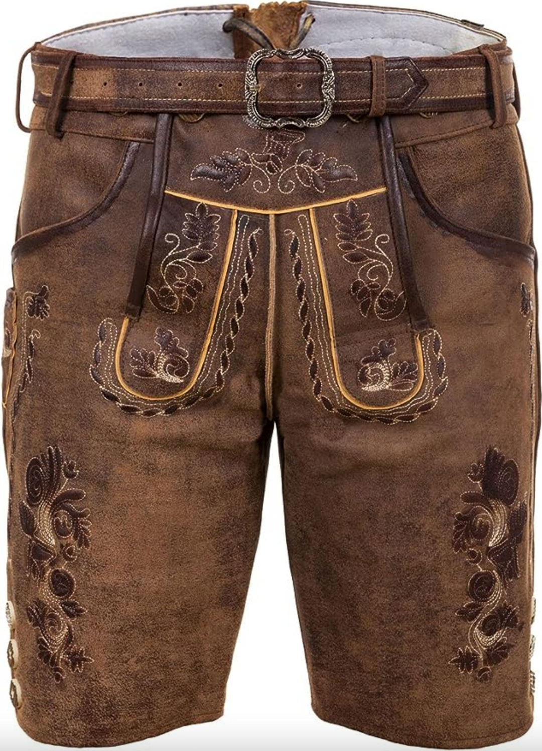 Heren broek van echt leer, robuust, rechte pasvorm, elegant ontwerp, duurzaam materiaal, comfortabele pasvorm, klassieke leren riem