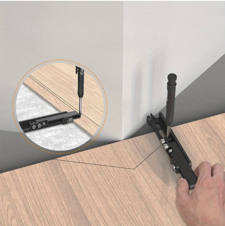 Essentieel EdgeMark multitool voor de klusser. Perfect meetgereedschap voor aftekenen, markeren en precisie houtbewerking.