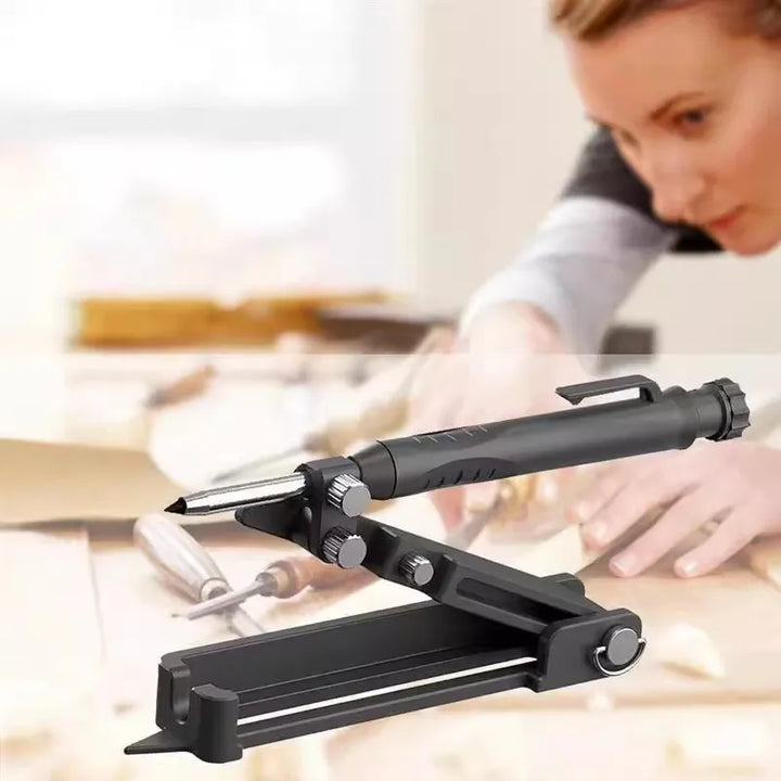 Aluminium EdgeMark multitool, ideaal meetgereedschap voor klusser en doe-het-zelf projecten. Voor markeren en precisie.