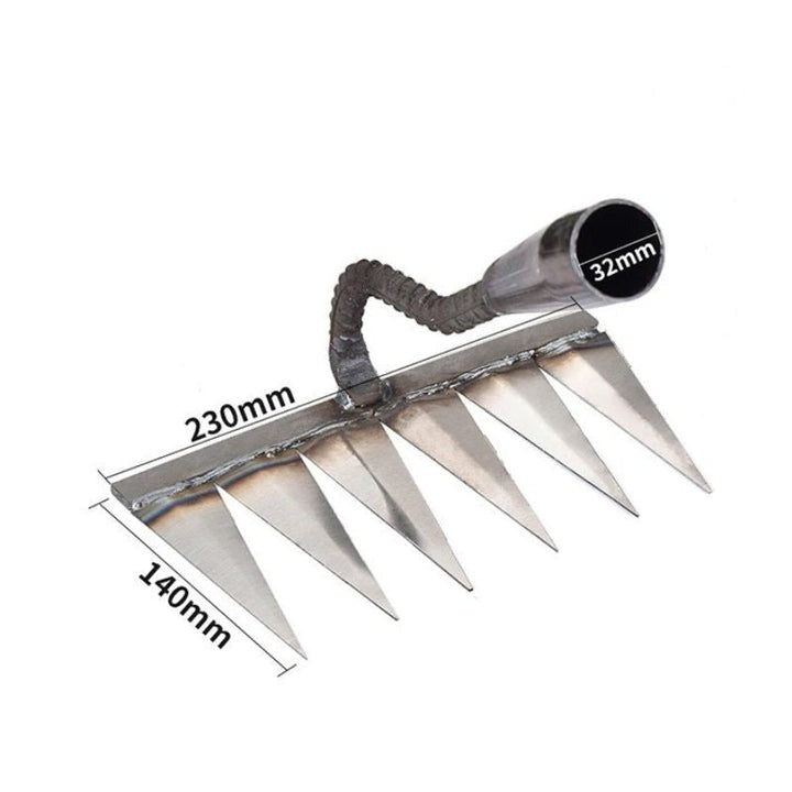 Moeiteloos tuinieren met de Adena Pro onkruidhark. Essentieel stalen handgereedschap voor plantverzorging.